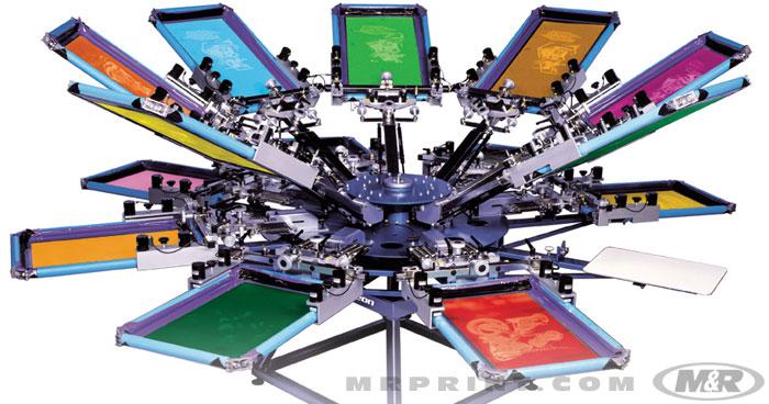 chameleon screen printing press