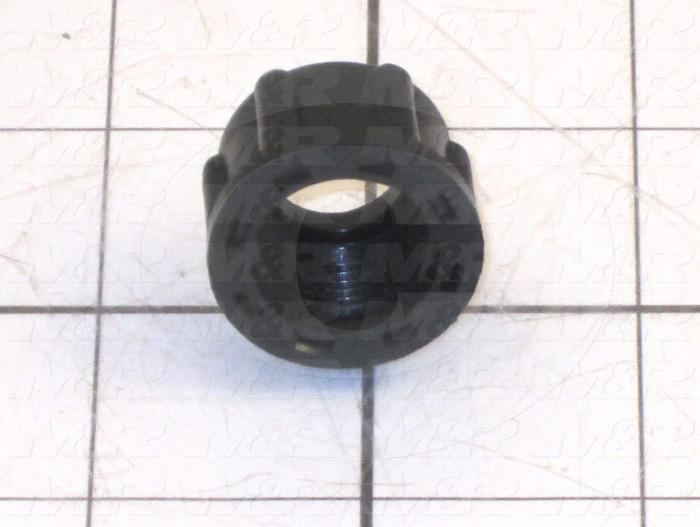 3/8" CAP NUT BLACK POLY