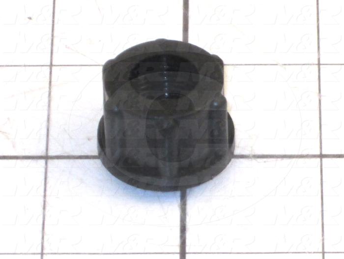 3/8" CAP NUT BLACK POLY