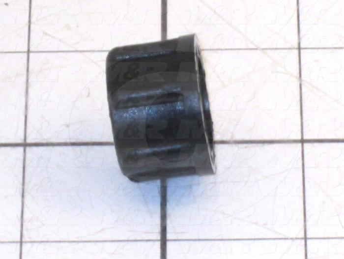 3/8" CAP NUT BLACK POLY