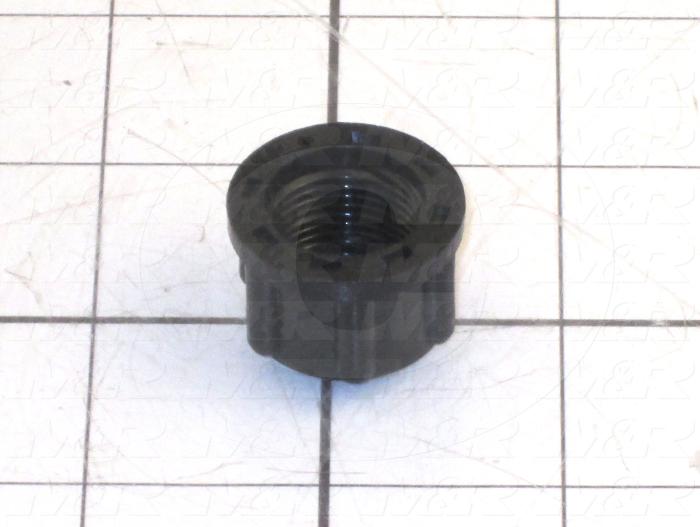 3/8" CAP NUT BLACK POLY