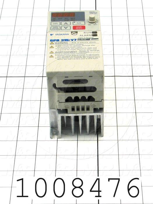 AC Drive, CIMR-V7 Series, 0.37KW (1/2HP), 240VAC, 3 Phase