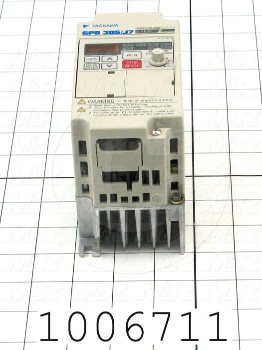 AC Drive, FR-S510WE Series, 0.37KW (1/2HP), 208-230VAC, 3 Phase