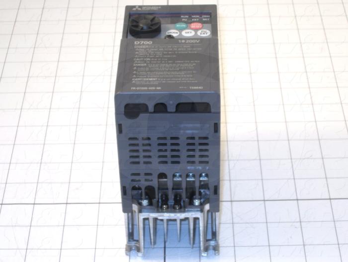 AC Drive, VFD, FR-720 Series, 1/2HP, 208-230VAC, 1 Phase, 230VAC Output, 3 Phase