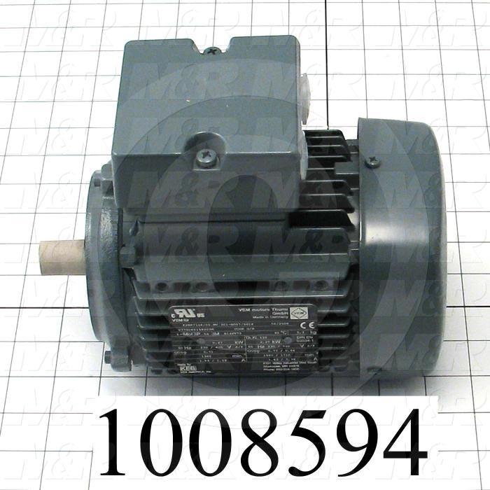 AC Motor, 0.6HP, 230/460VAC, 3 Phase