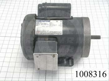 AC Motor, 1/2HP, 56C Frame, 110/220VAC, 1 Phase, 50Hz