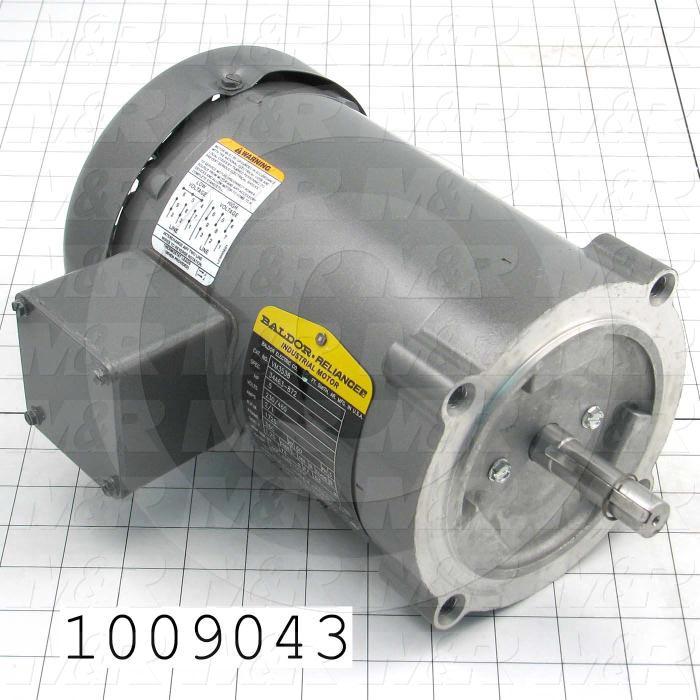 AC Motor, 1/2HP, 56C Frame, 1725 RPM, 230/460VAC, 3 Phase, 60Hz