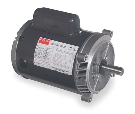 AC Motor, 1/3HP, 56C Frame, 1725 RPM, 115/208-230VAC, 1 Phase, 60Hz, 6.0/3.2-3.0A