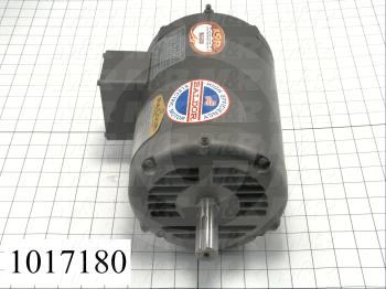 AC Motor, 1.5HP, 145TC Frame, 1750 RPM, 230/460VAC, 3 Phase, 60Hz