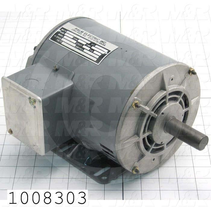 AC Motor, 1.5HP, 1725 RPM, 600VAC, 3 Phase, 60Hz