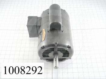 AC Motor, 1HP, 143T Frame, 1725 RPM, 115/208-230VAC, 1 Phase, 60Hz
