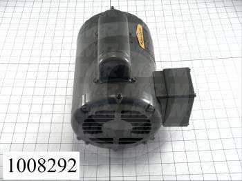 AC Motor, 1HP, 143T Frame, 1725 RPM, 115/208-230VAC, 1 Phase, 60Hz