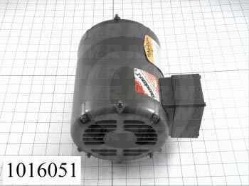 AC Motor, 1HP, 143T Frame, 1725 RPM, 208-230/460VAC, 3 Phase