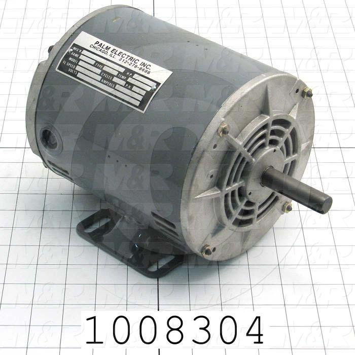 AC Motor, 1HP, 3450 RPM, 600VAC, 3 Phase, 60Hz