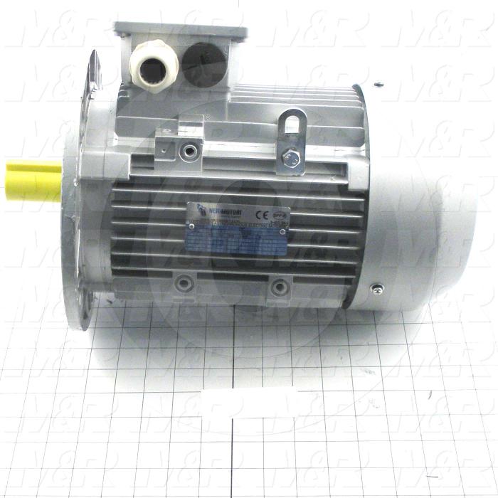 AC Motor, 3HP, 1410/1692 RPM, 230/400-277/480VAC, 3 Phase, 50/60Hz