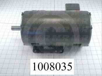 AC Motor, 3HP, 145T Frame, 1725 RPM, 208-230/460VAC, 3 Phase, 60Hz