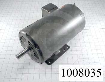 AC Motor, 3HP, 145T Frame, 1725 RPM, 208-230/460VAC, 3 Phase, 60Hz
