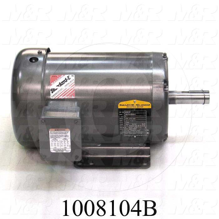 AC Motor, 5HP, 1700 RPM, 208-230/460VAC