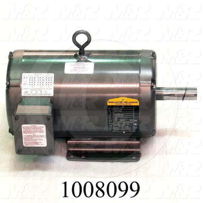 AC Motor, 5HP, 184T Frame, 1425 RPM, 220/380/440VAC, 50Hz