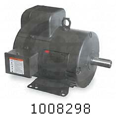 AC Motor, 5HP, 184T Frame, 1725 RPM, 230VAC, 1 Phase, 60Hz