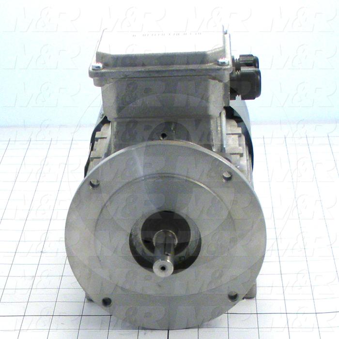 AC Motor, With Brake, 1HP, 208-230VAC, 3 Phase, 105VDC Brake Coil Voltage