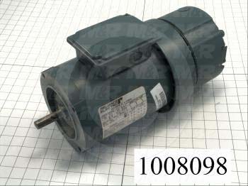 AC Motor, With Brake, 1HP, 56C Frame, 1750 RPM, 208-230/460VAC, 3 Phase, 60Hz