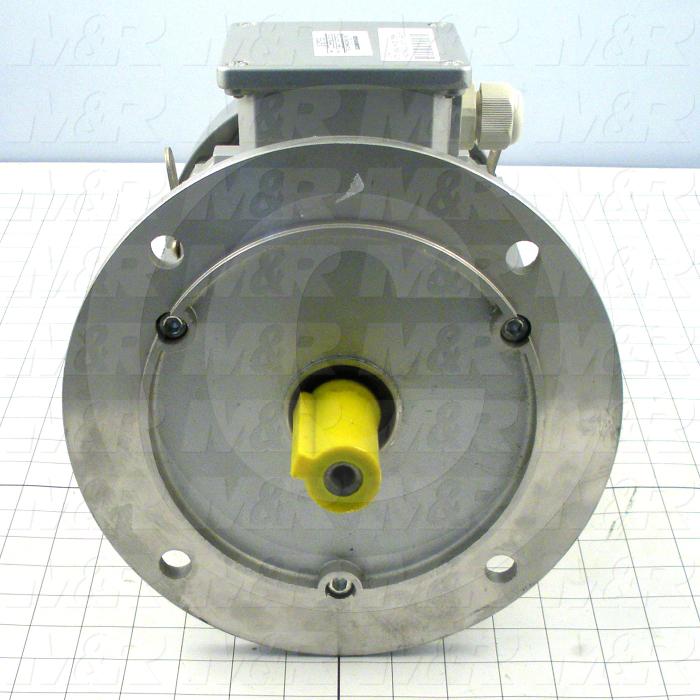 AC Motor, With DC Brake, 3HP, 1725 RPM, 230VAC, 3 Phase, 95VDC Brake Coil Voltage