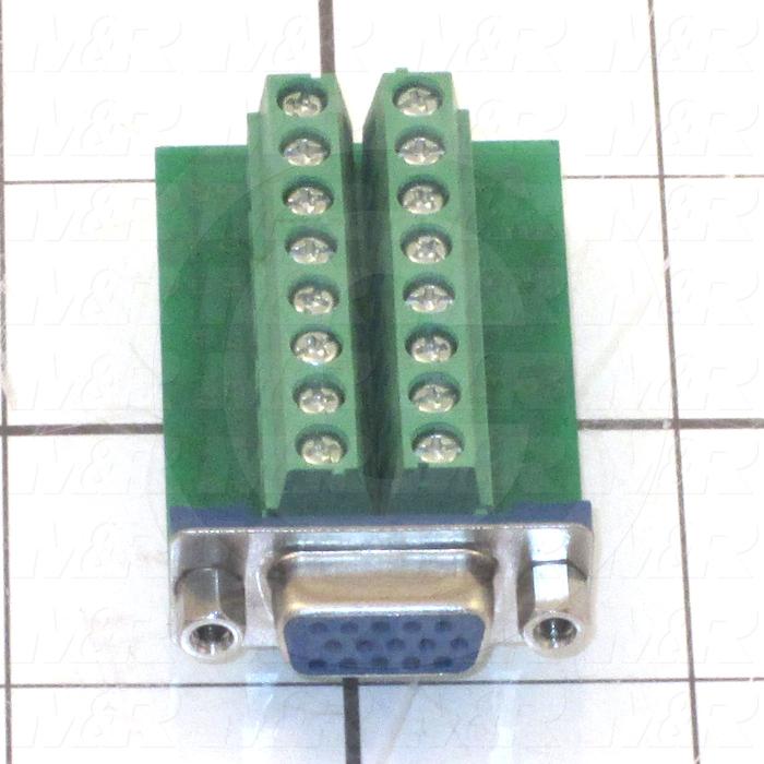 Adaptor Plate, Use For SVGA HD15 JACK FOR FIELD TERMINATION