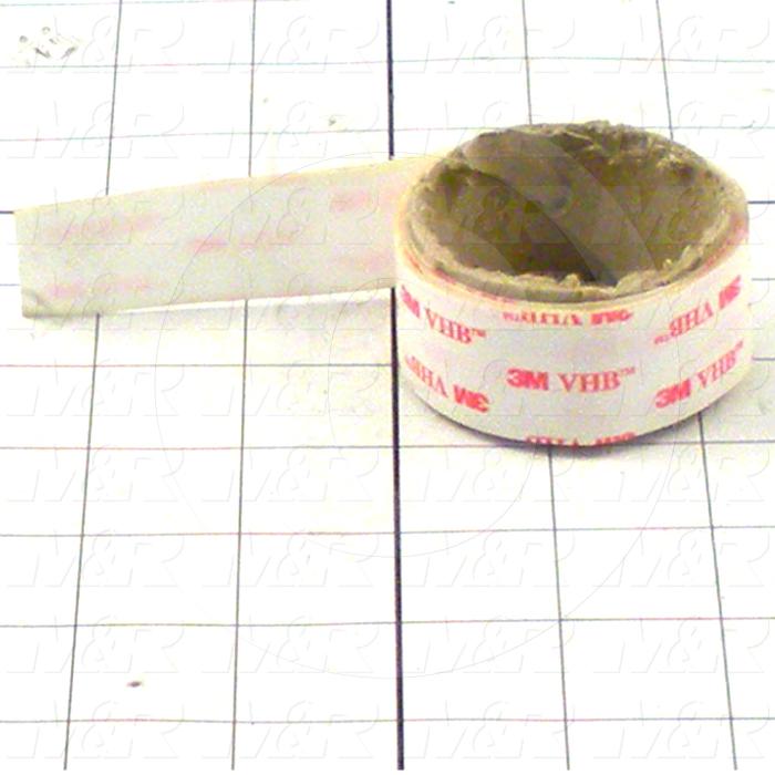 Adhesives & Seals, Adhesive Transfer Tape, 1.00" Width, Adhesive On Both Sides., Clear Color