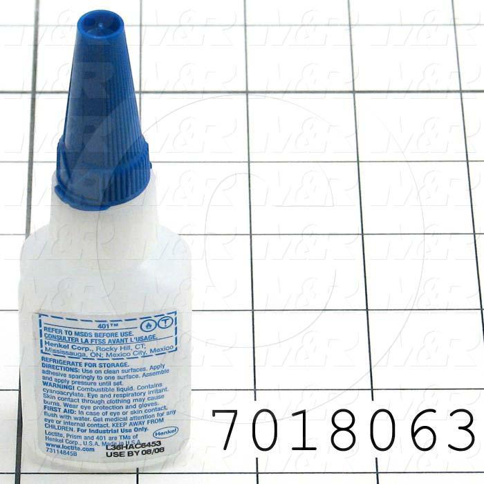 Adhesives & Seals, Cyanoacrylate, Surface Insensitive Ethyl, General Purpose, Clear Color