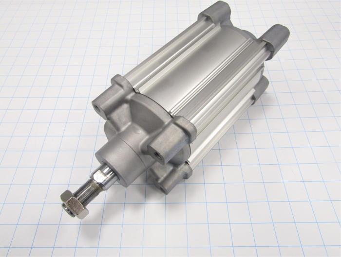 Air Cylinders, Double Acting Type, Standard ISO, M20 x 1.5 Rod Thread, Double Acting Single Rod Model, 100 mm Bore, 90 mm Stroke, Pneumatic end-position Cushion