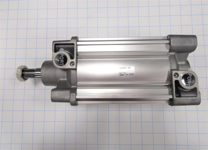 Air Cylinders, Double Acting Type, Standard ISO, M20 x 1.5 Rod Thread, Double Acting Single Rod Model, 100 mm Bore, 90 mm Stroke, Pneumatic end-position Cushion