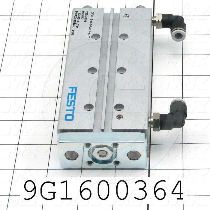 Air Cylinders, Double Rod Type, Double Acting Model, 16 mm Bore, 100 mm Stroke, With 2 x 533288