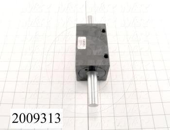 Air Cylinders, Double Rod Type, Standard NFPA, 1/2-20 UNF Rod Thread, Double Acting Model, 2" Bore, 2" Stroke, Chopper Function