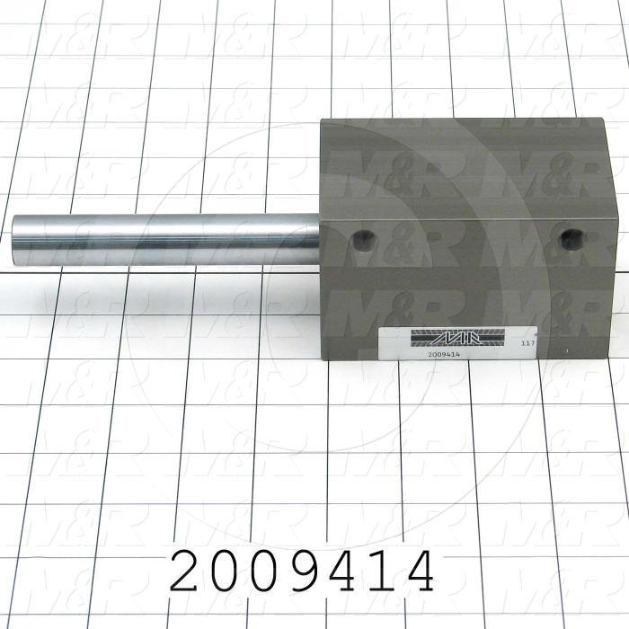 Air Cylinders, Double Rod Type, Standard NFPA, 1/4-28 UNF Rod Thread, Double Acting Model, 2" Bore, 2" Stroke, Chopper Function