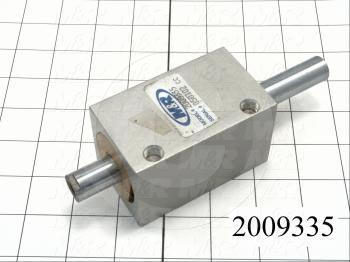 Air Cylinders, Double Rod Type, Standard NFPA, 3/8-24 UNF Rod Thread, Double Acting Model, 1 5/8" Bore, 2" Stroke, Carriage Lift Function