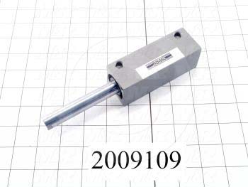 Air Cylinders, Double Rod Type, Standard NFPA, Double Acting Model, 1 1/8" Bore, 2 1/2" Stroke, Chopper Function, Built In Valve