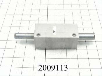 Air Cylinders, Double Rod Type, Standard NFPA, Double Acting Model, 1 3/8" Bore, 2 1/2" Stroke, Chopper Function