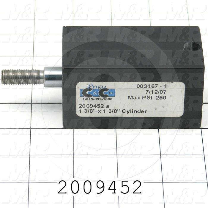 Air Cylinders, Rod Type, 1 3/8" Bore, 1 3/8" Stroke