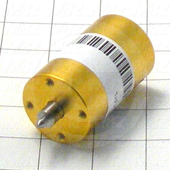 Air Cylinders, Rod Type, 1" Bore, 1 1/2" Stroke, Metric Cylinder,  Anodizing Gold Color,  All threads Are Metric