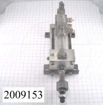 Air Cylinders, Rod Type, Double Acting Model, 5" Bore, 5" Stroke, Index Cylinder Function