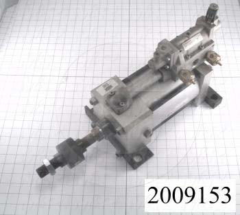 Air Cylinders, Rod Type, Double Acting Model, 5" Bore, 5" Stroke, Index Cylinder Function
