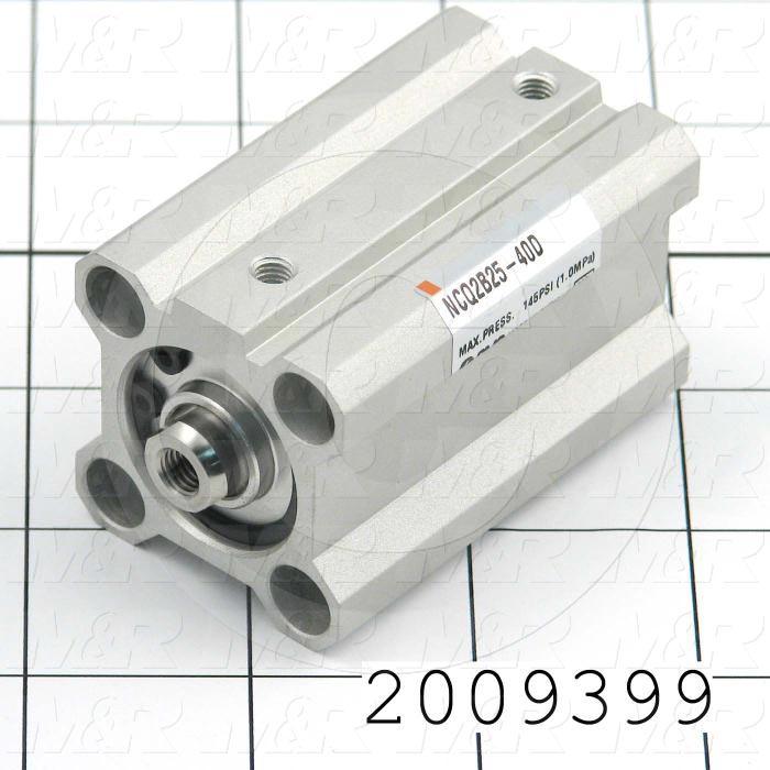 Air Cylinders, Rod Type, Standard ISO, Double Acting Model, 25 mm Bore, 40 mm Stroke