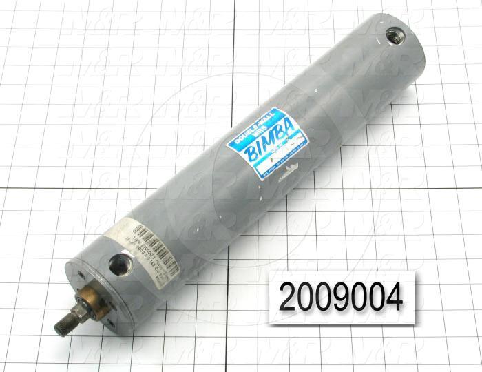 Air Cylinders, Rod Type, Standard NFPA, 1/2-20 UNF Rod Thread, Double Acting Model, 2 1/2" Bore, 10" Stroke, Both Ends Cushion