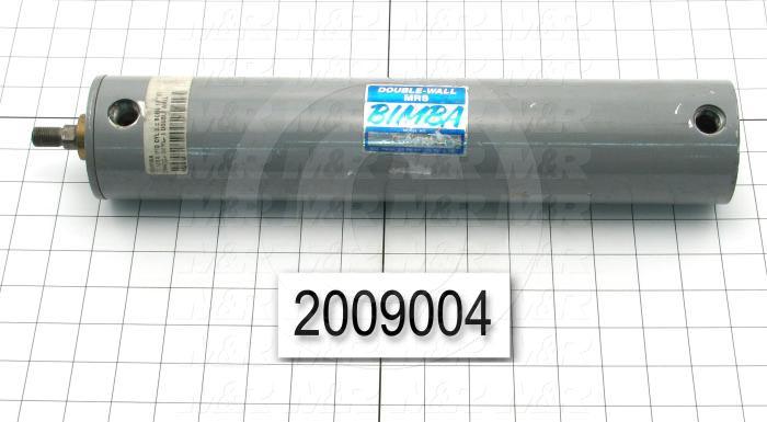 Air Cylinders, Rod Type, Standard NFPA, 1/2-20 UNF Rod Thread, Double Acting Model, 2 1/2" Bore, 10" Stroke, Both Ends Cushion