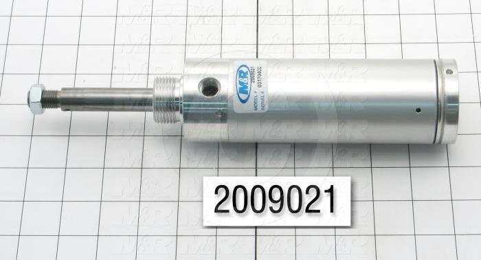 Air Cylinders, Rod Type, Standard NFPA, 1/2-20 UNF Rod Thread, Single Acting Model, 2" Bore, 2" Stroke
