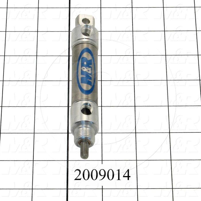 Air Cylinders, Rod Type, Standard NFPA, 1/4-28 UNF Rod Thread, Double Acting Model, 3/4" Bore, 1" Stroke, Chopper Cylinder