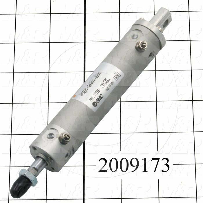 Air Cylinders, Rod Type, Standard NFPA, 1/4-28 UNF Rod Thread, Double Acting Model, 3/4" Bore, 2" Stroke, Both Ends Cushion