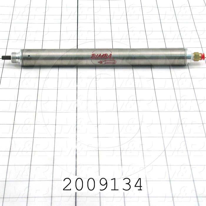 Air Cylinders, Rod Type, Standard NFPA, 1/4-28 UNF Rod Thread, Single Acting Model, 7/8" Bore, 5" Stroke, Peel Relieve Function