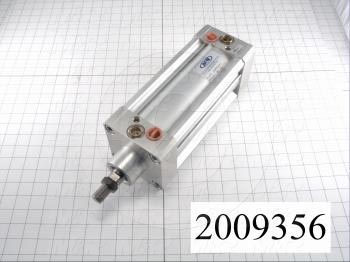 Air Cylinders, Rod Type, Standard NFPA, 3/4-16 UNC Rod Thread, Double Acting Model, 100 mm Bore, 6" Stroke, Both Ends Cushion, Index Function